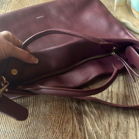 Skagen Mikkeline Burgundy Leather Handbag with Matching Wallet - Picture 4 of 13
